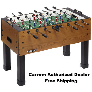 CARROM BURR OAK FOOSBALL TABLE - Foosball Master - 1